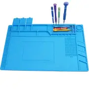 Heat Insulation Silicone Repair Work Mat Pad for Soldering Iron Phone Computer