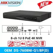 Hikvision DS-7608NI-Q1/8P(D) 4K 8 Channel H.265 PoE NVR Network Video Recorder