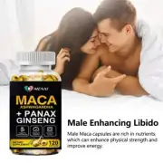 Male Enhancing Libido 120 Capsules - Maca Root,Massive Girth Enlargement Support