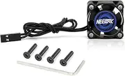 NEEBRC RC Motor Cooling Fan 25x25mm 30000RMP 8.4V, RC Car Motor Cooling Fan Heatsink High Speed for 1/8 1/10 RC Car Boat Tank Motor 26 28 Series