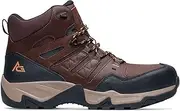 [ACE Work Boots] Badlands Mid, Men's Nano Composite Toe (NCT) Hiker Work Boots, Slip Resistant, Water Resistant