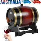 5L Wooden Oak Timber Wine Barrel Beer Whiskey Rum Brewing Port Keg Party Home