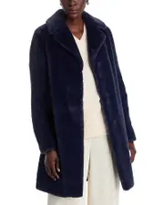 Herno Faux Fur Mid Length Coat