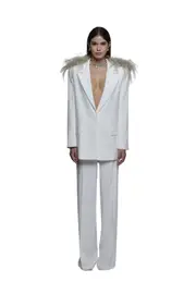 [The Archivia] The Archivia-Tailleur Area Ivory Sand-Donna -Bianco, Beige 40 Bianco, Beige
