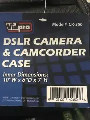 Vidpro CR350 DSLR Camera & Camcorder Case