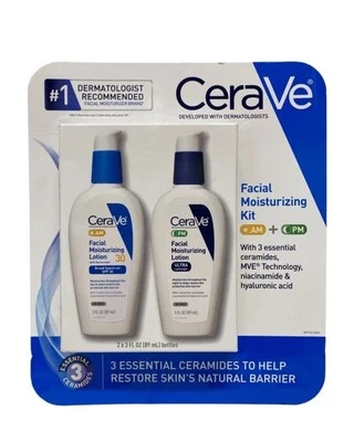 CeraVe AM/PM Facial Moisturizing Lotion Multipack, 3 oz., 2 pk exp 07/2025
