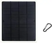 20W DC 5V Solar Panel Monocrystalline Solar Charger with Output USB & pe-C Ports for Camping Hiking Travel