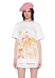 [Dolls Kill X Strawberry Shortcake] Sweet And Sour Oversized Tee