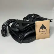 BURTON Genesis EST Snowboard Bindings Hammockstrap Men's Sz L Black 10563109002