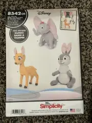 Simplicity 8542 Dumbo Bambi Thumper Disney Dolls Sewing Craft Pattern Uncut