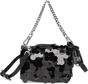 [Steve Madden] Noble-P Pailette Sequins Mini Bag, Black, Black, One Size