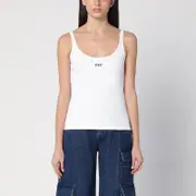 [Off-White™] White tank top with logo 42 IT White