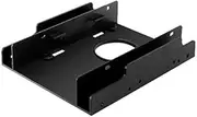 Suesacy 3.5 Inch to 2.5 Inch SSD/HDD Hard Drive Drive Bay Adapter Mounting Bracket Converter,Double Bay