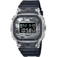 在飛比找momo購物網優惠-【CASIO 卡西歐】G-SHOCK 半透明迷彩潮流電子手錶