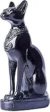 EASCHEER Egyptian Cat Goddess Bastet Statue Egyptian Décor 1PCS(4.2 inches Black)