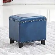 Vanity Benches, Leather Footstools, Piano Stool, Makeup Seat, Dressing Stools (Color : Blue)