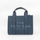 Marc Jacobs Women's The Small Leather Tote Bag Traveler Blue Sea OS