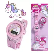 GLOWING WATCH UNICORN HORSE KIDS GIRL LED ELECTRONIC DIGITAL DISPLAY WATCH TOY