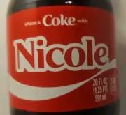 Share A Coke With Nicole 2025 Personalized Limited Edition Coca-Cola Coke Bottle