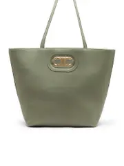 Celine Maillon Triomphe Tote Bag in Khaki