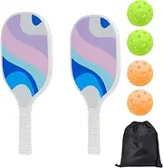 Pick Racket Set | Ball Sport Racket with Ball and Bag,Sports Ball Paddle, Lightweight Large Paddles, Portable Sport Accessories for Men, Women