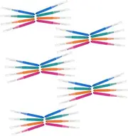 Ipetboom 40pcs Interdental Flosser Brush Stainless Steel Wire Oral Cleaner Straight Design for Enhanced Cleaning