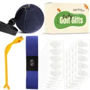 Golf Swing Training Aid Arm Band Trainer Tape Stickers Impact Ball Inflator A...