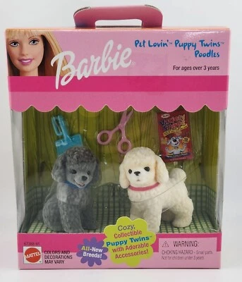 Barbie Pet Lovin' Puppy Twins Poodles - NRFB - Very Cute