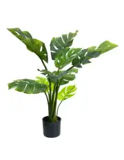 [Fusion Botanicals] Potted Faux Monstera Plant 90cm in Green