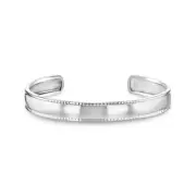 925 Sterling Silver Classic Cuff Bangle Bracelet for Baby Girls & Infants