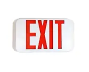 White Exit Sign Single or Double Face Red or Green Letter Battery Backup