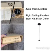 Juno Track Lighting T51 BL 18” Ceiling Pendant Stem Kit Black Extension ROD
