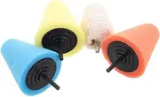CRILSTYLEO 4pcs Car Polishing Kit Cone Buffing Wheel for Drill Wheel Shine Restoration Cleaning Easy to Use Sponge Polishers for All Car Models