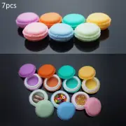 7x PCS Mini Macarons Storage Box Earring Case Jewelry Ring Necklace Pills