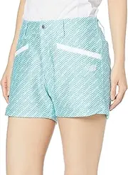 [New Balance] 012-3232501 Women's Golf Shorts (Reflector Border Pattern, Absorbent, Quick-Drying, Stretch)