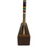 Croquet Mallet Multi-Coloured Sticker Labels