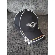CLEVELAND BROTHERS Adjustable Hook and Loop Strap Black Baseball Hat Cap NWT