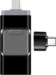 Phoxfer USB Storage Backup Drive - Flash Drive Photo Stick, 4 in 1 Flash Drive, Flash Drive Backup, Phoxfer Stick, Sticks External Storage Drive, USB Stick, Black 256G