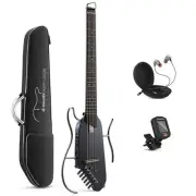 Donner HUSH I Headless Electric Acoustic Guitar With Headphone Silent Pratice