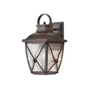 HDC Springbrook 15 in. Rustique 1-Light Outdoor Line Voltage Wall Sconce