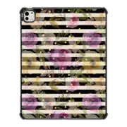 iPad Pro 13-inch (M4) iPad Impact Case Black white pink yellow lavender gold geometrical floral