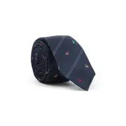 [Paul Smith] Paul Smith-Blue Silk Rabbit Stripe Tie-Uomo OS OS