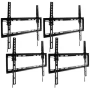 4x 42" ~ 55" TV Wall Mount Tilt Slim Bracket LCD Flat Screen VESA Steel UL RoHS