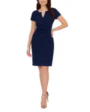 Adrianna Papell Pleated Sheath Dress