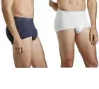 Mens Bonds White Navy 3 Pack Cotton Briefs Support Undies Underwear