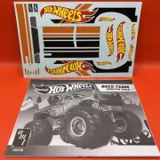 Hot Wheels AMT Monster Truck Instructions Decals Model Parts 1:25 New L2