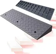 2" 3" Rise Threshold Ramp Portable, Rubber Curb Ramp, Wheelchair Transition Ramp, Kerb Ramp for Trucks Cars Motorhome Forklifts(100 * 25 * 5cm/39 * 10 * 2in)