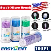 Dental Disposable Swab Micro Brush Applicator Brush Regular/Fine/Ultrafine 100pc