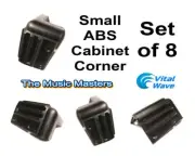 8X ABS Small Cabinet Corner Amp Rack Case DJ Home Speaker Box Bumper Protector
