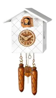 Quartz Cuckoo Clock Black forest house EN 502/23 Q HZE HG NEW